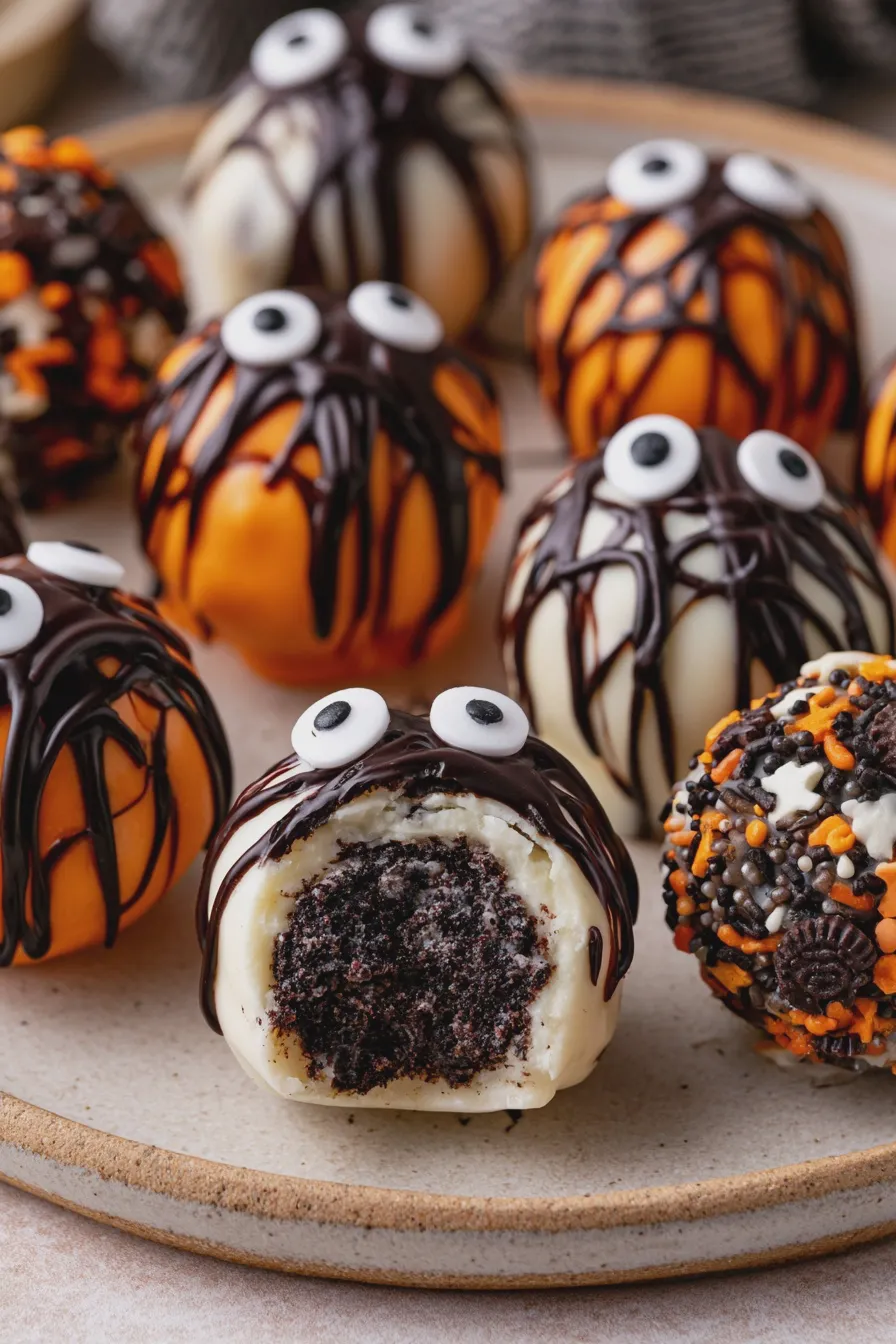 Halloween Oreo Balls Recipe Easy No Bake 4 halloween oreo balls