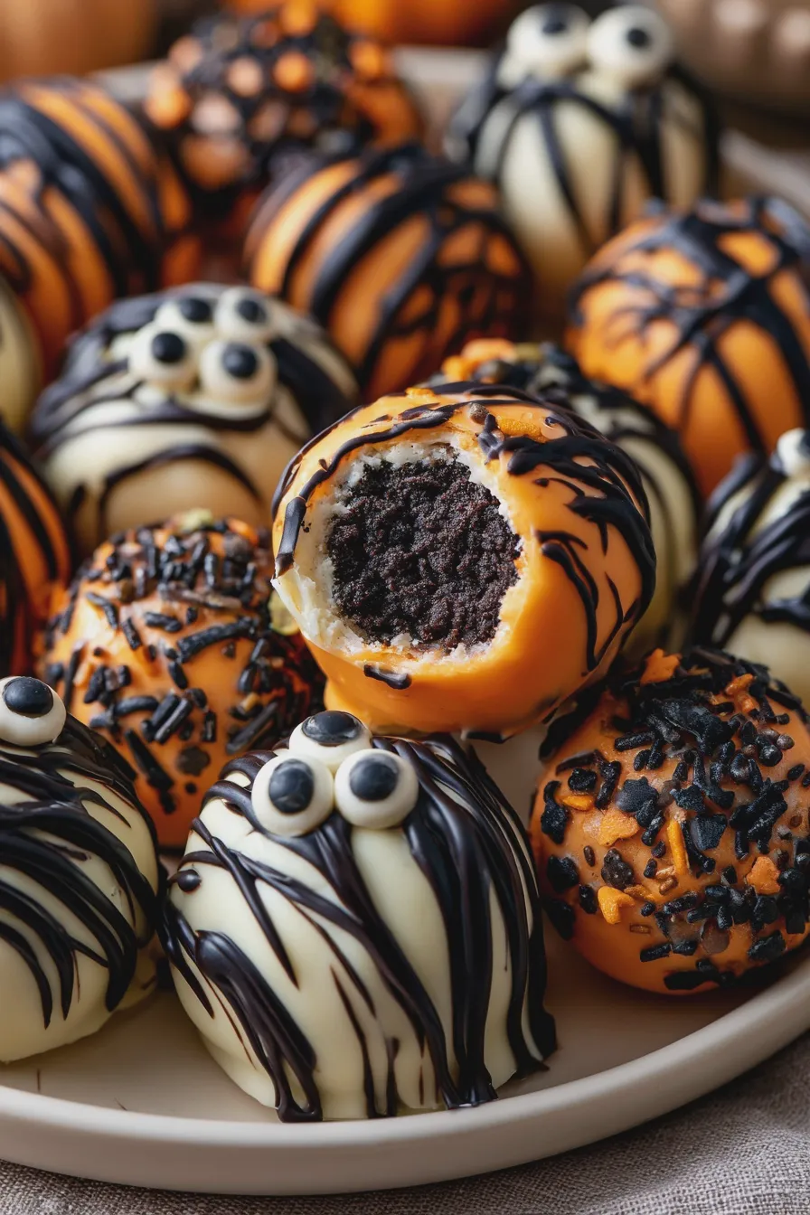 Halloween Oreo Balls Recipe Easy No Bake 3 halloween oreo balls