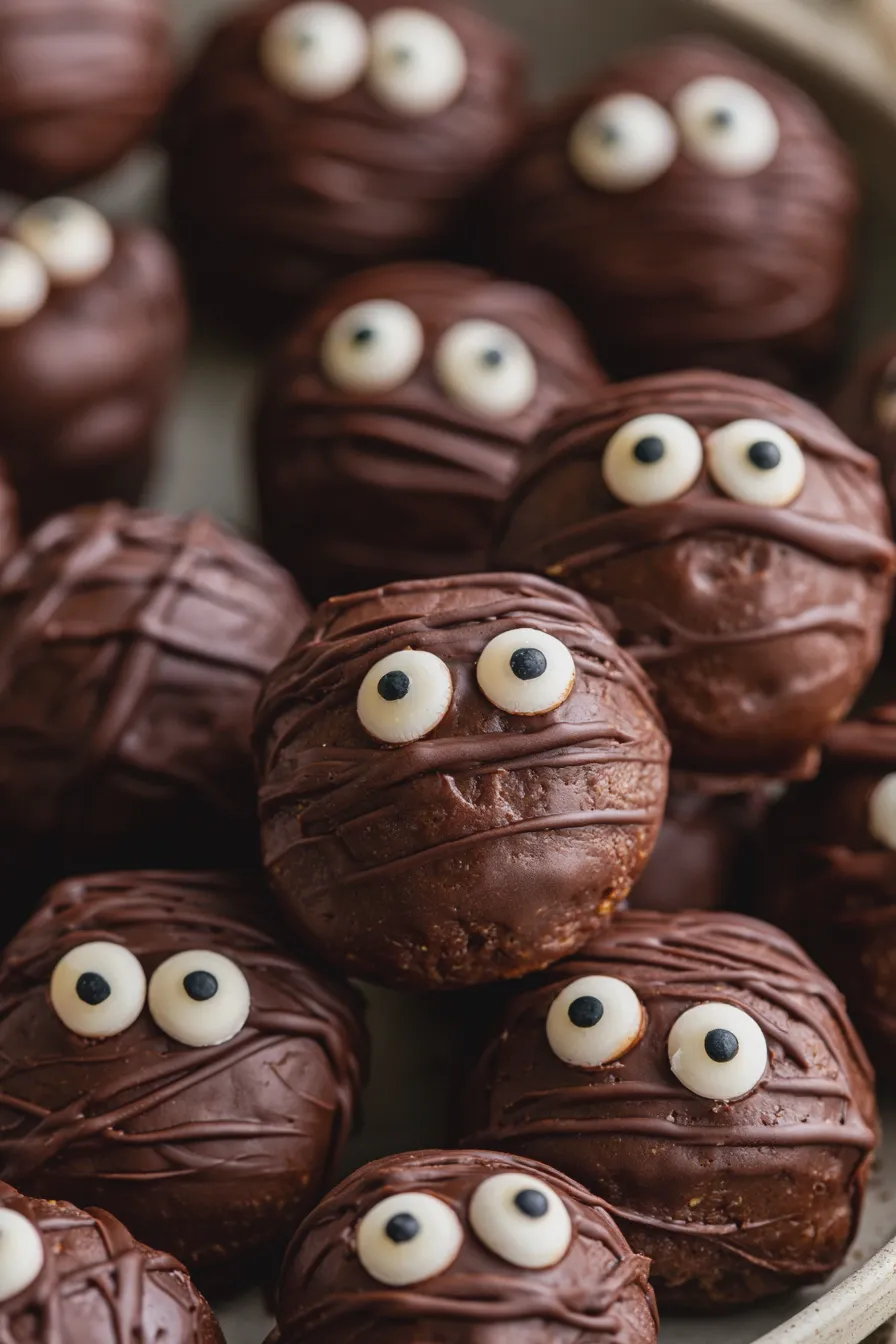 Halloween Peanut Butter Balls Quick & Easy No-Bake Treat 4 halloween peanut butter balls