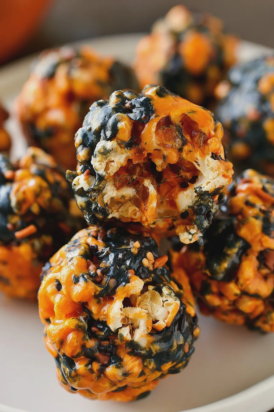 Halloween Popcorn Balls Quick and Easy Recipe