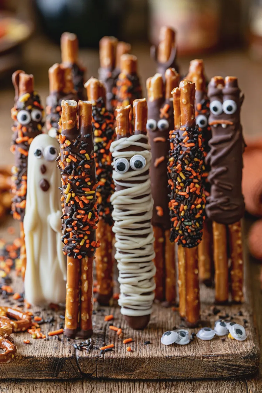 halloween pretzel rods Quick and Easy Spooky Treats 3 halloween pretzel rods