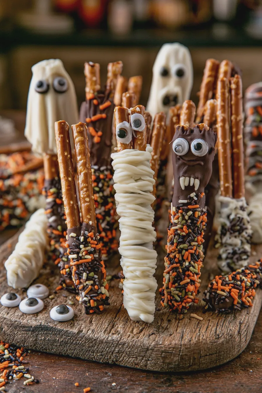 halloween pretzel rods Quick and Easy Spooky Treats 4 halloween pretzel rods