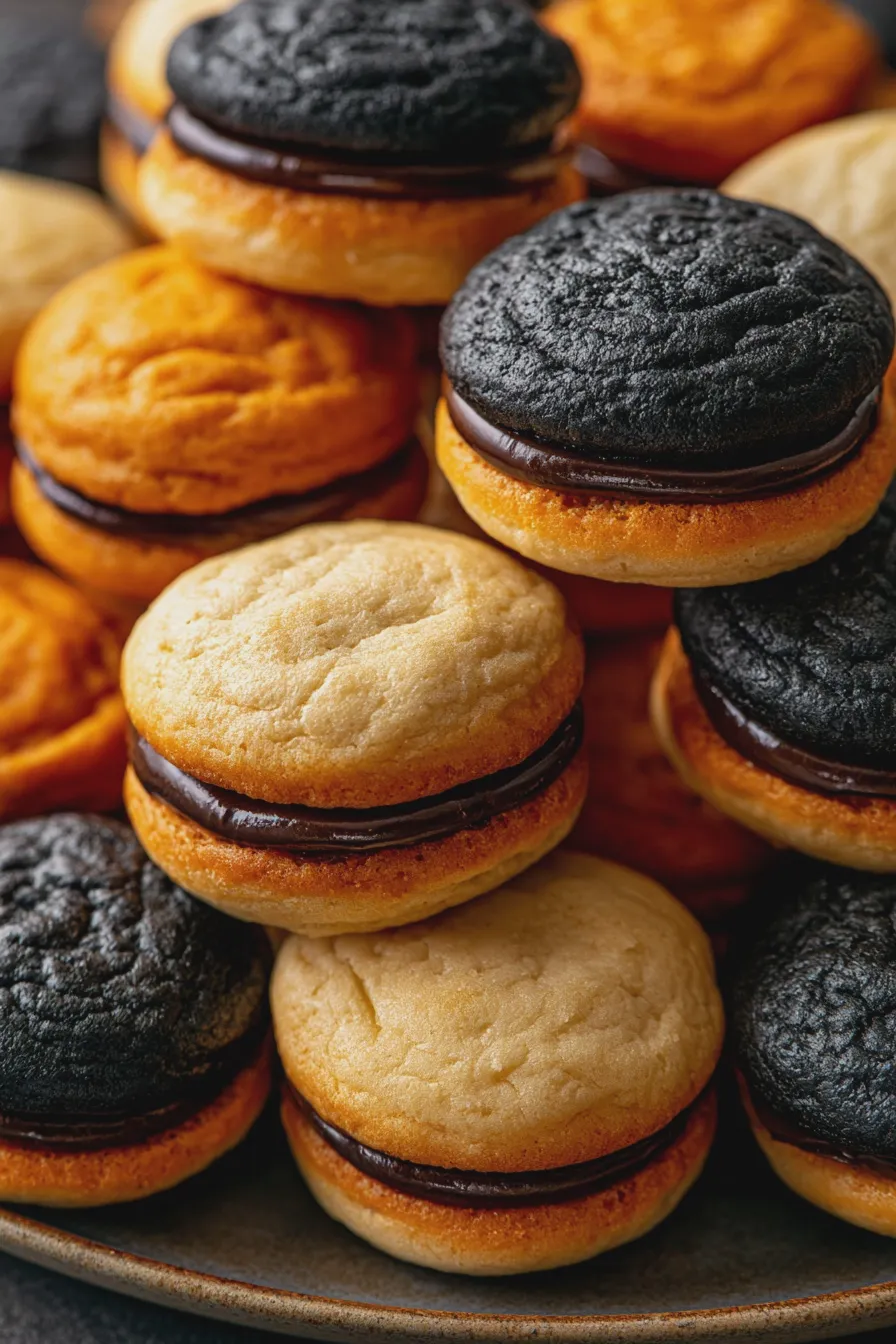 Halloween Sandwich Cookies Recipe 4 halloween sandwich cookies