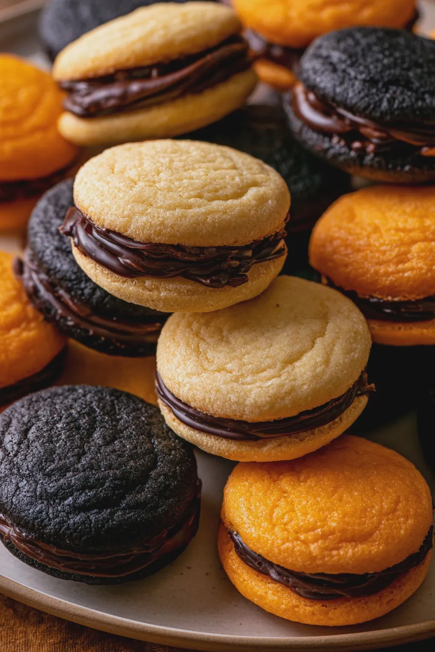 Halloween Sandwich Cookies Recipe 3 halloween sandwich cookies