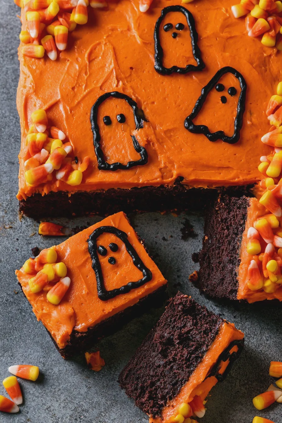 halloween sheet cake