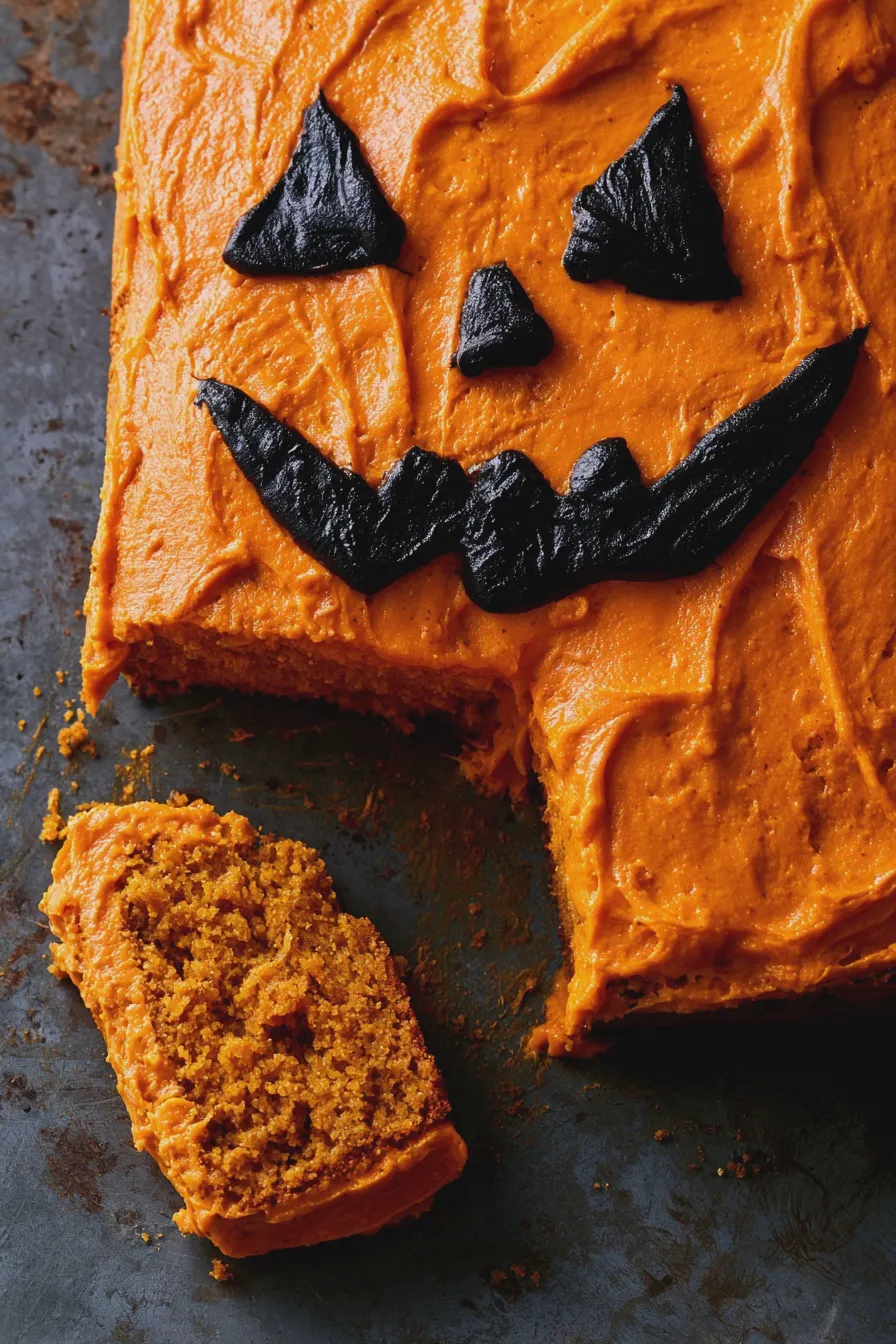 jack o lantern cake