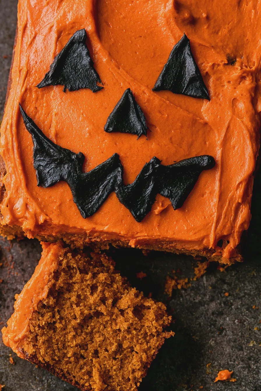 jack o lantern cake