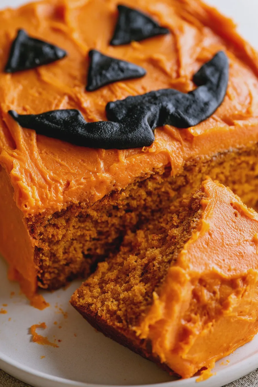 jack o lantern cake