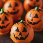 jack o lantern cake pops
