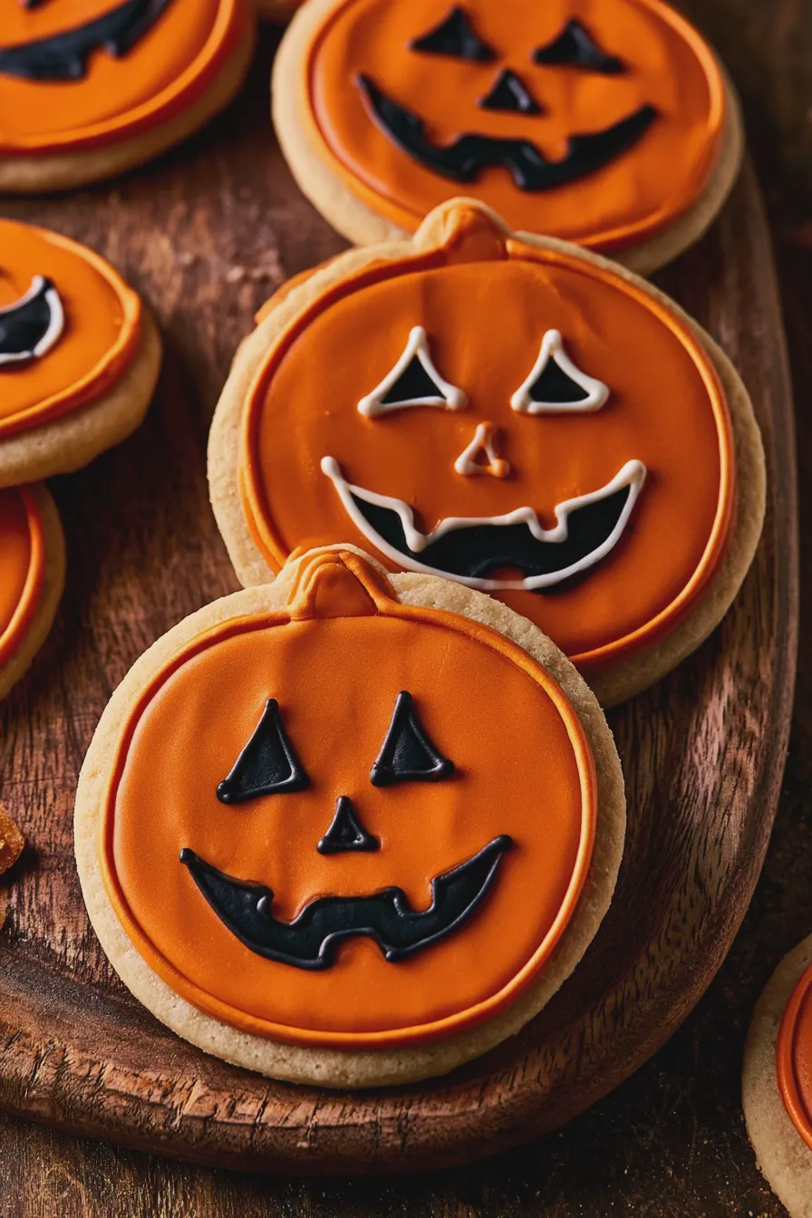 jack o lantern cookies