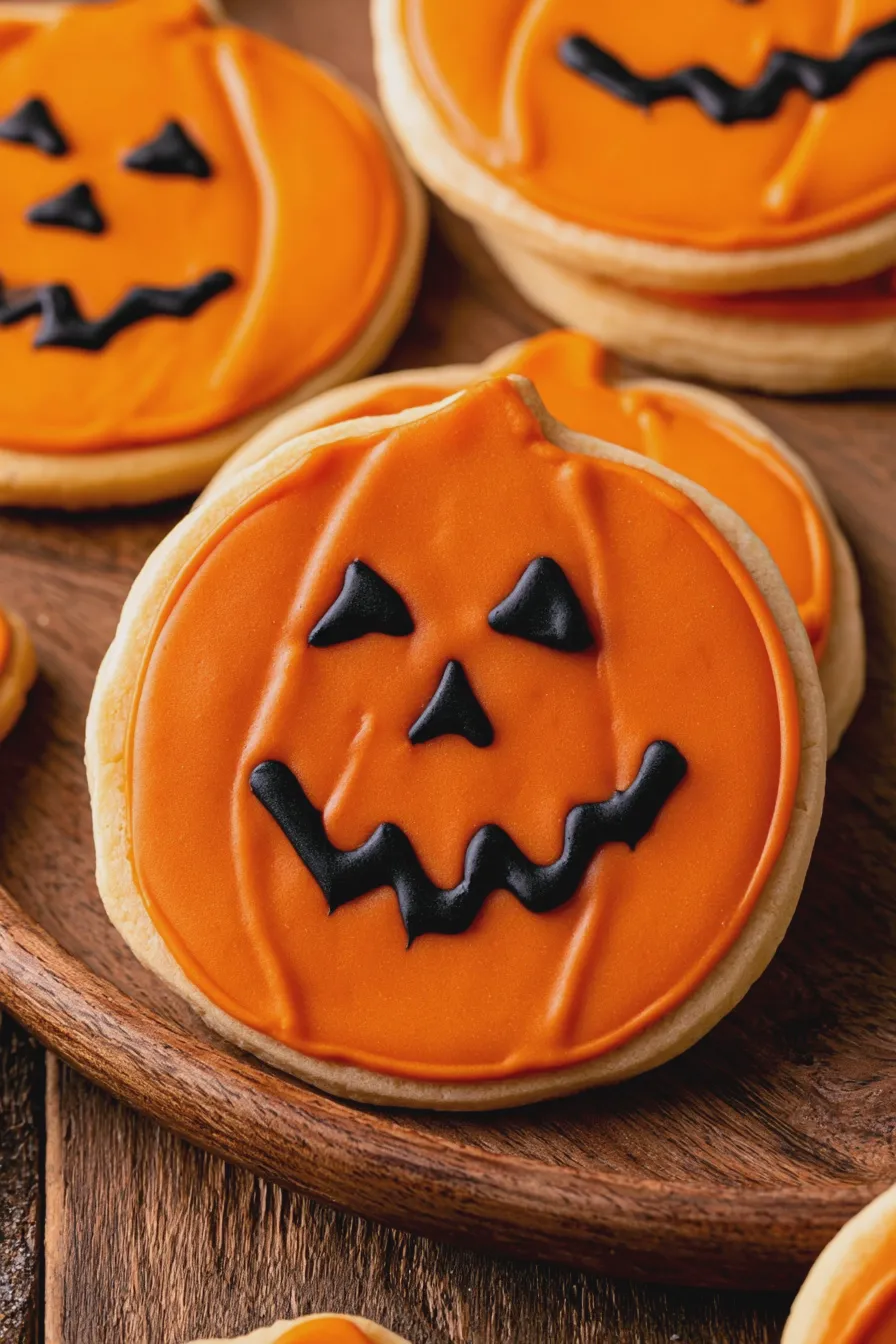 jack o lantern cookies