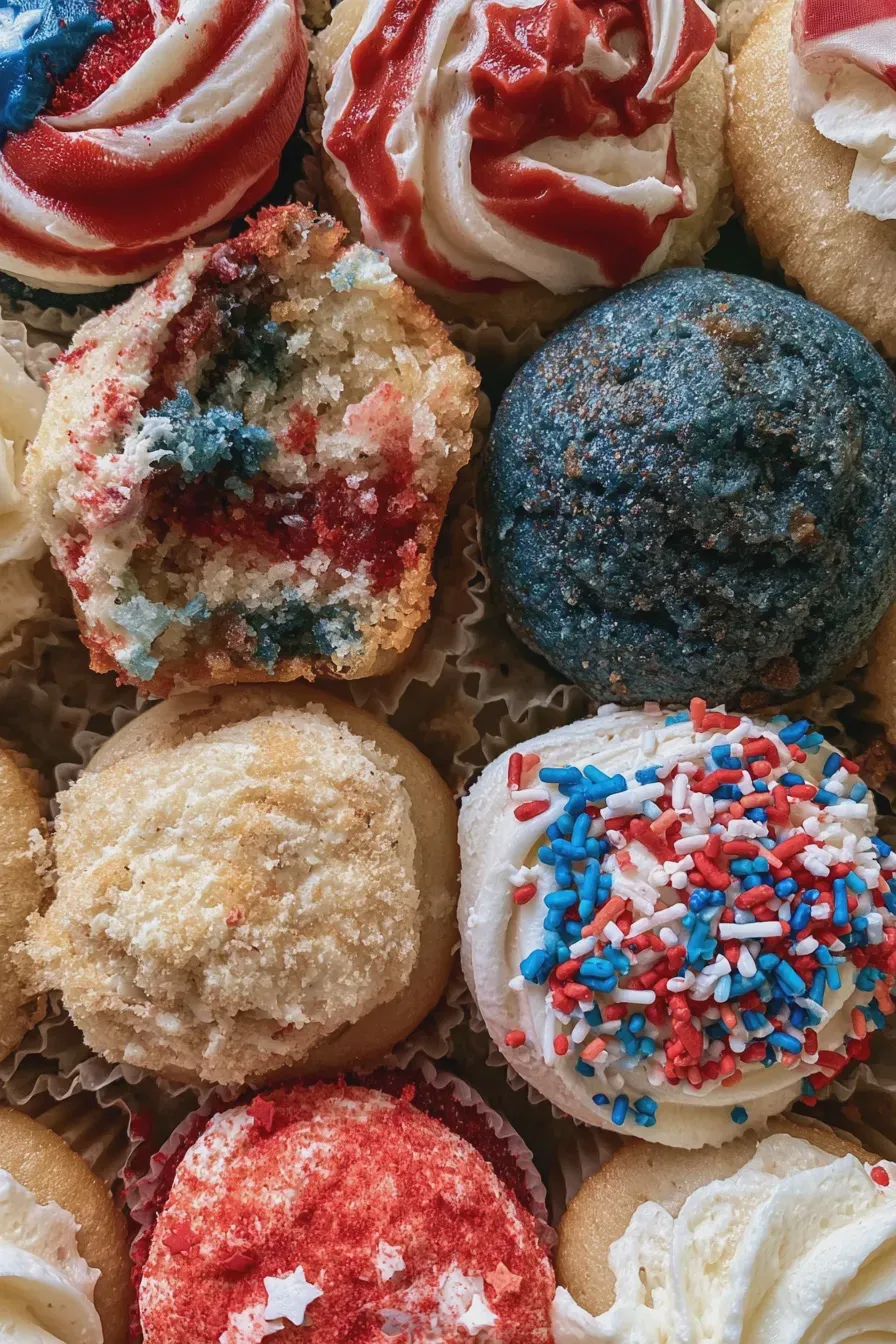labor day cupcakes