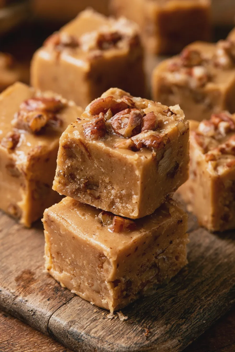 maple pecan fudge