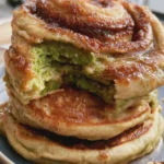 Matcha Cinnamon Roll Pancake in 30 Minutes 6 Matcha cinnamon roll pancake