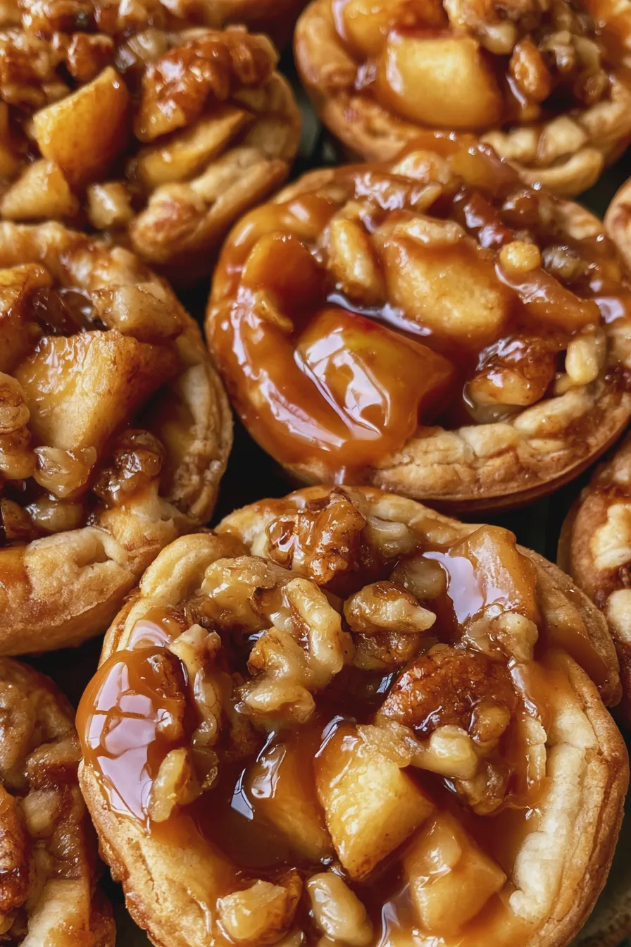 mini caramel apple pies