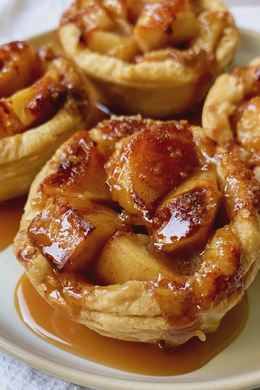 mini caramel apple pies