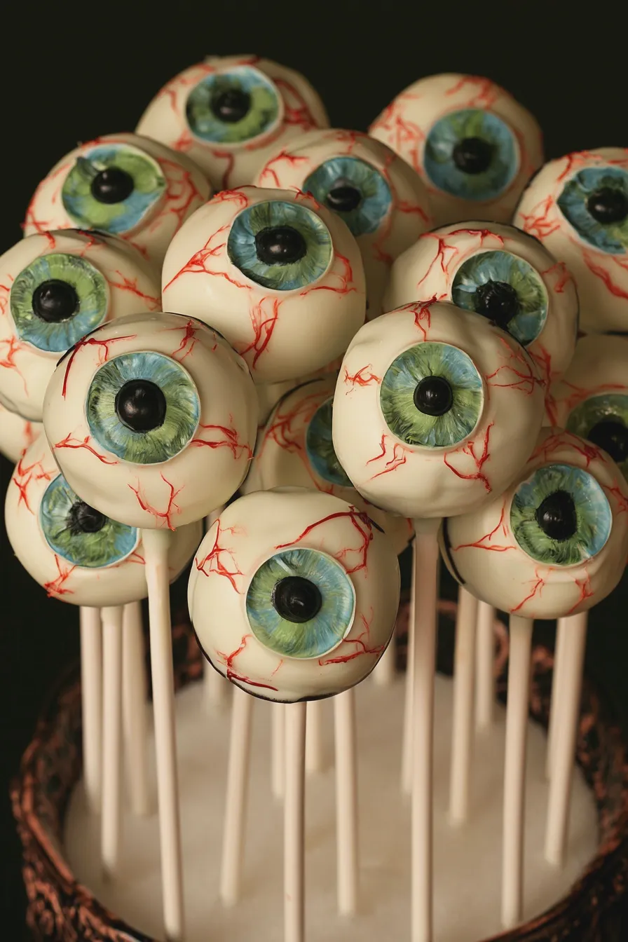 monster eye cake pops