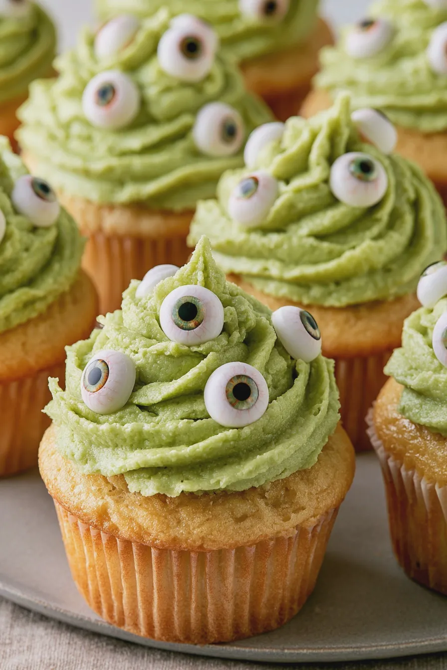 monster eye cupcakes