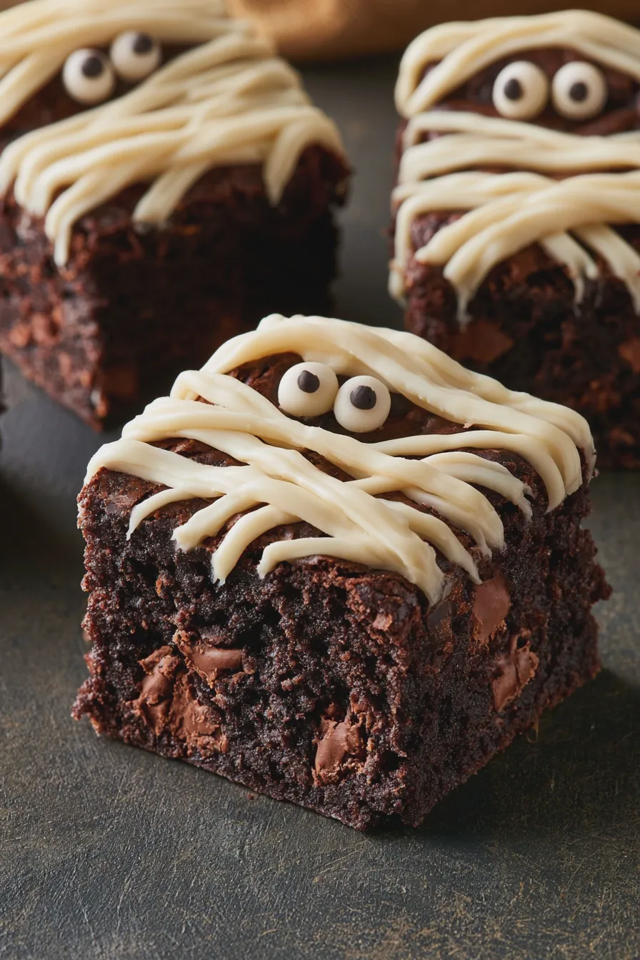 mummy brownies Recipe 1 mummy brownies