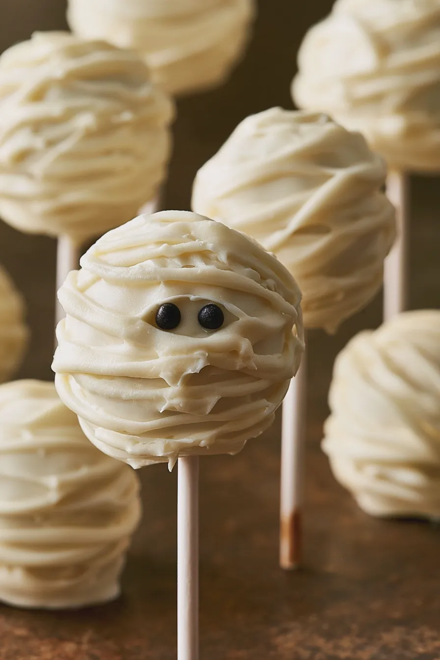 mummy cake pops Recipe 4 mummy cake pops