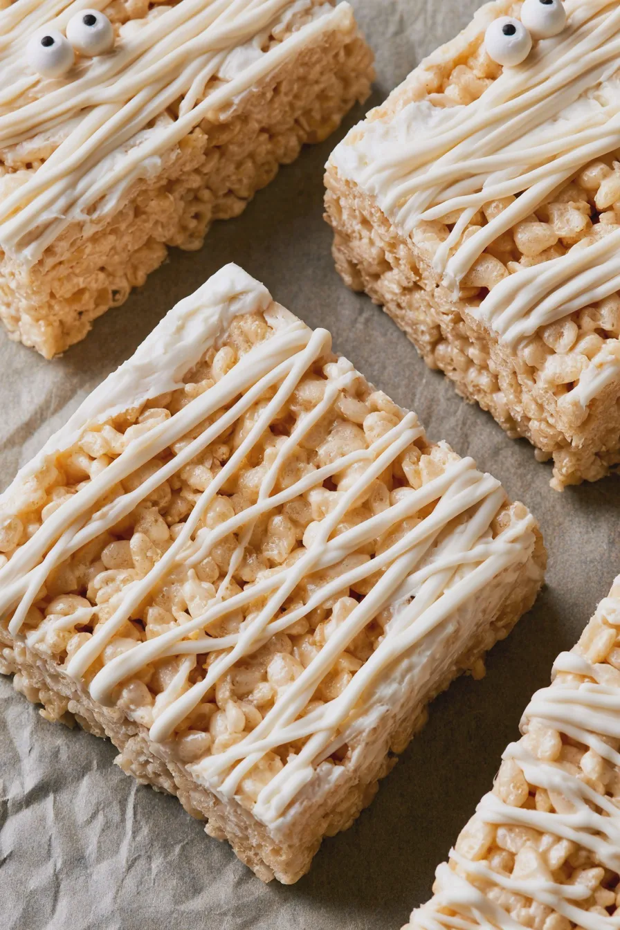 mummy rice krispie treats