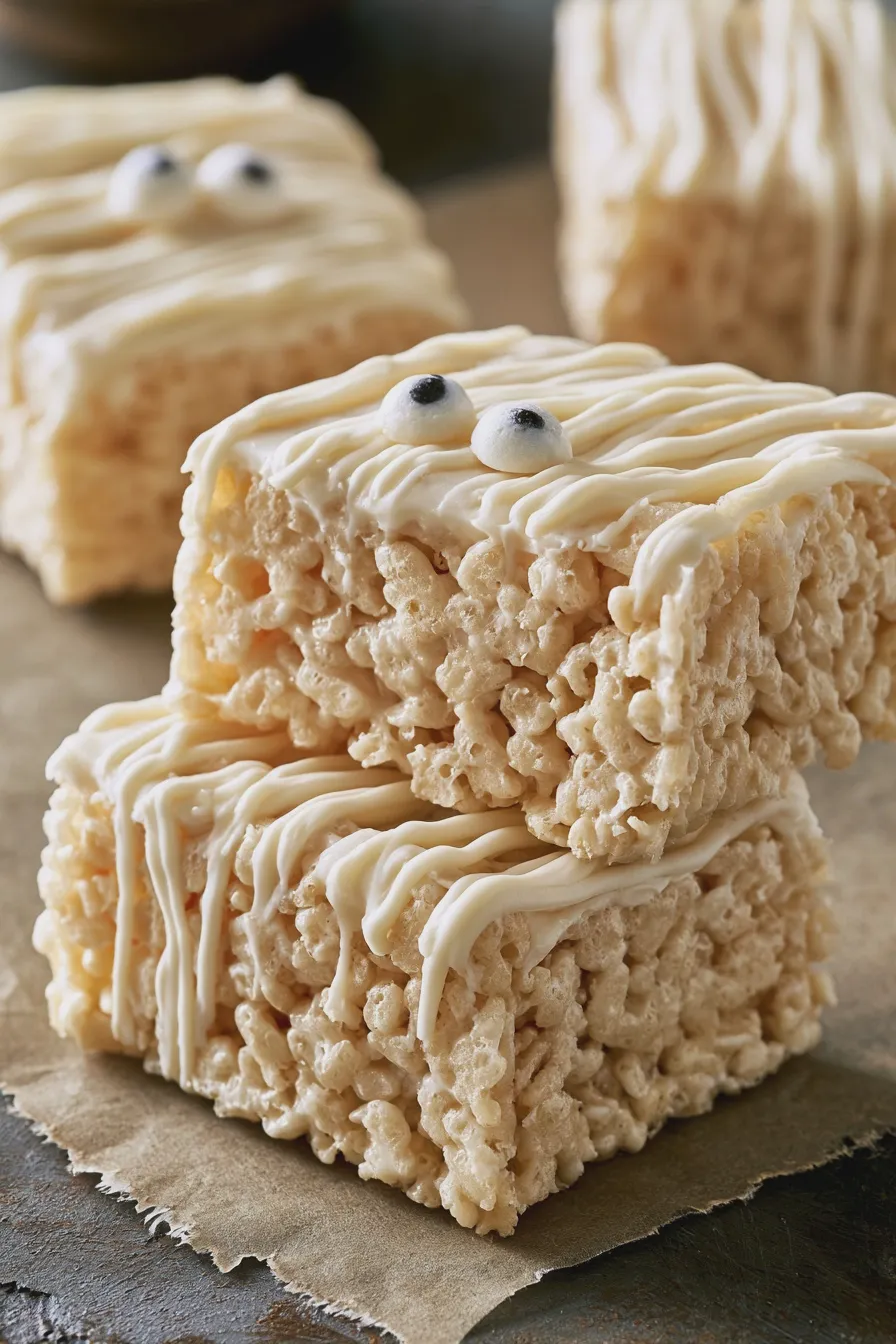 mummy rice krispie treats