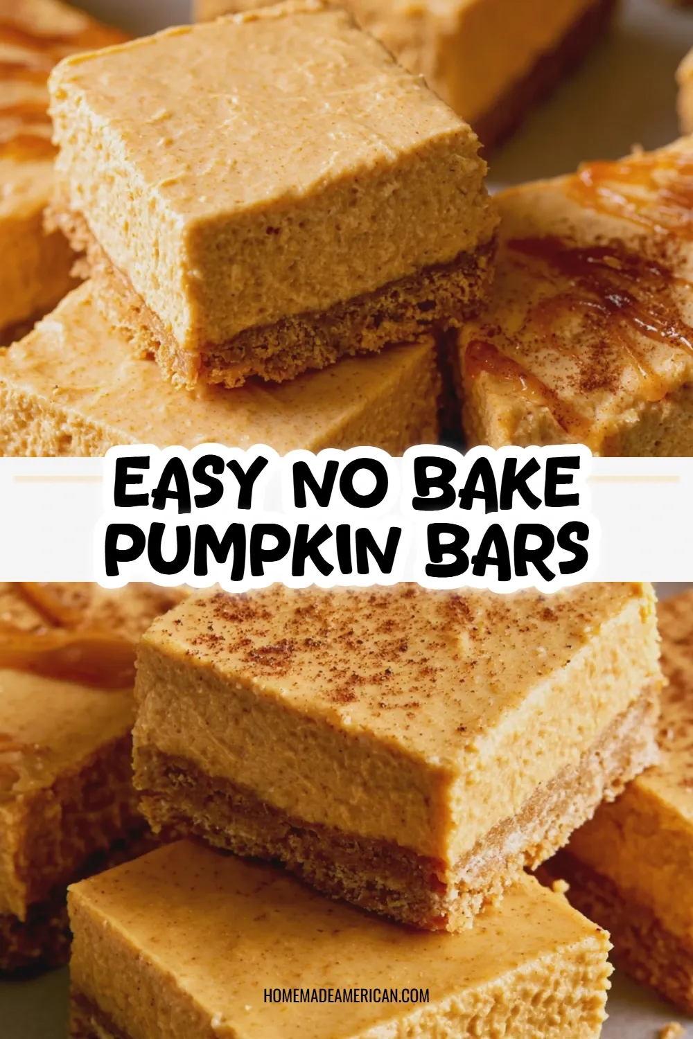no bake pumpkin bars