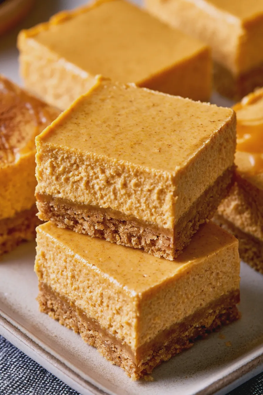 no bake pumpkin bars