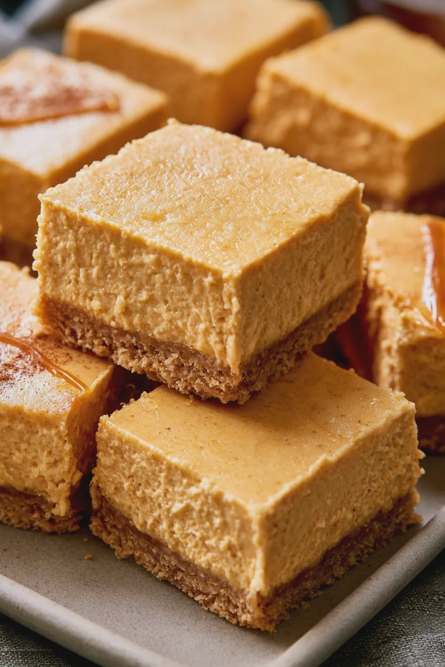 no bake pumpkin bars