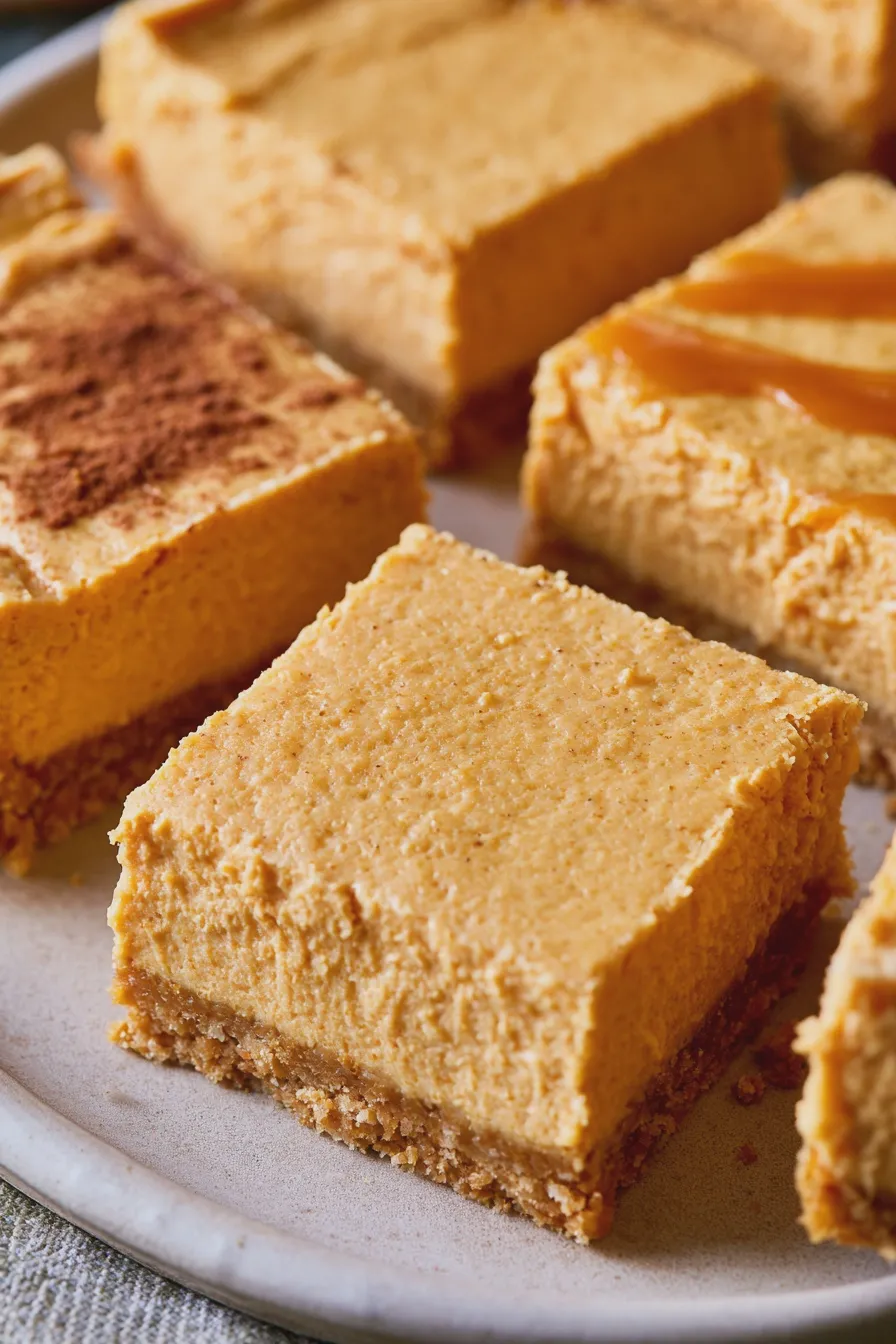 no bake pumpkin bars