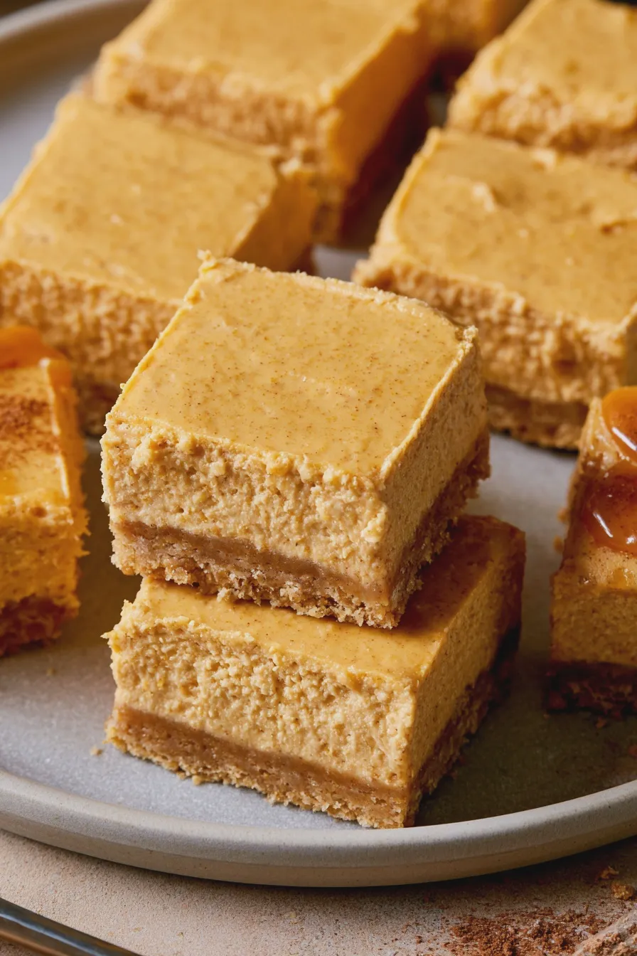 no bake pumpkin bars