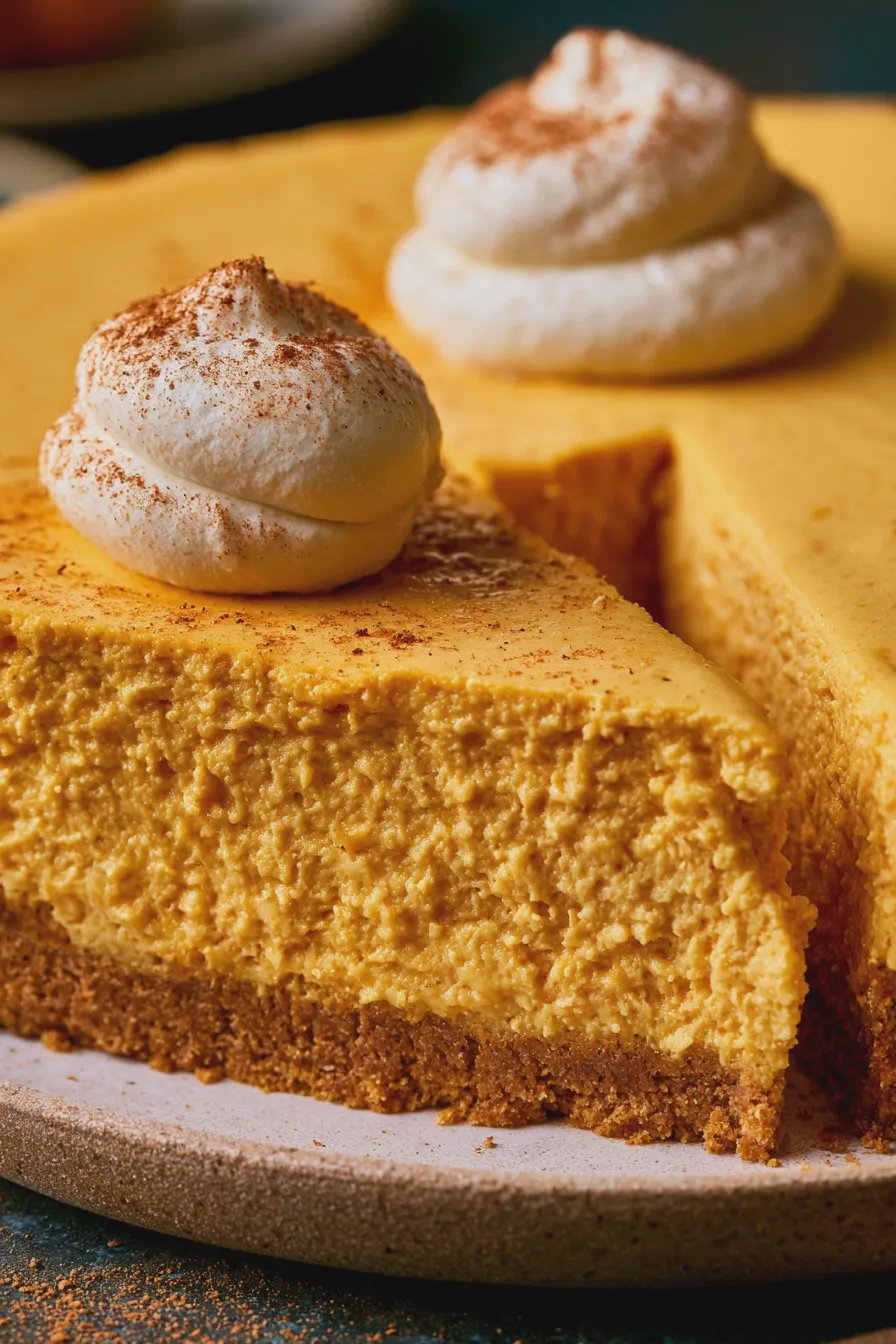 No Bake Pumpkin Cheesecake