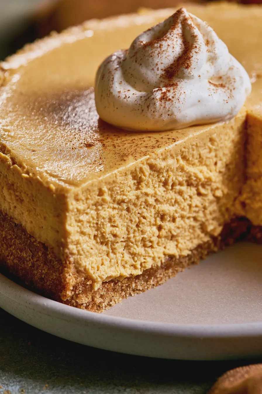 No Bake Pumpkin Cheesecake