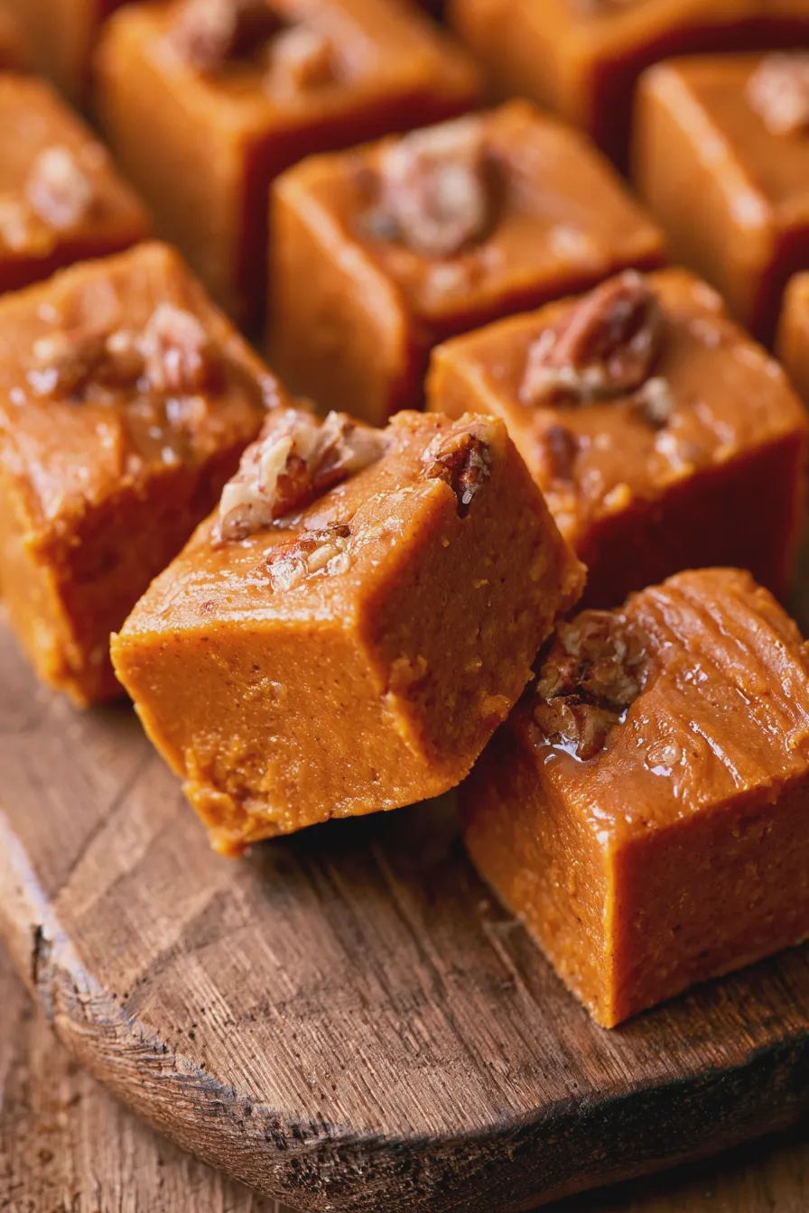 no bake pumpkin fudge