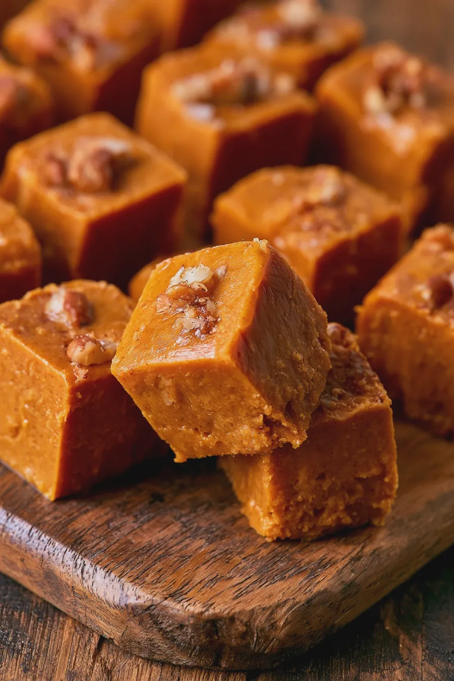 no bake pumpkin fudge