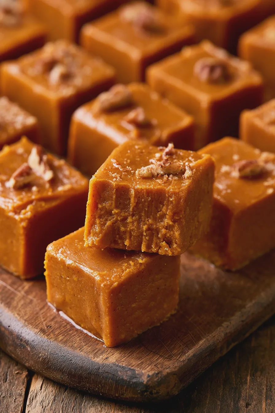 no bake pumpkin fudge