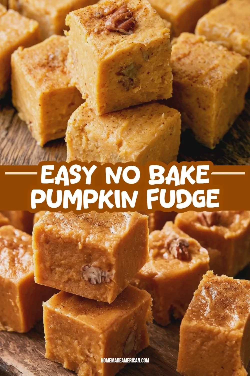 no bake pumpkin fudge