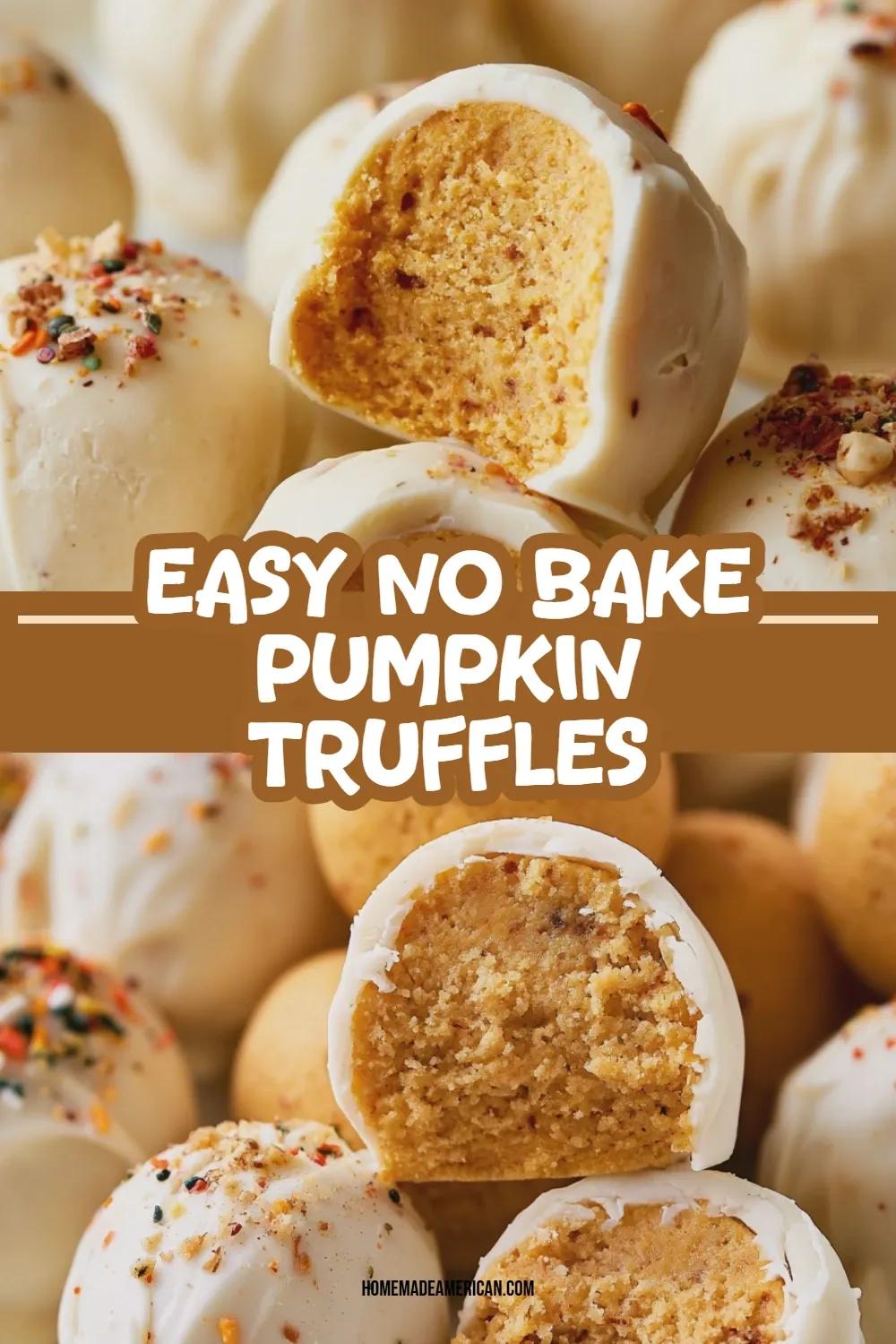 no bake pumpkin truffles