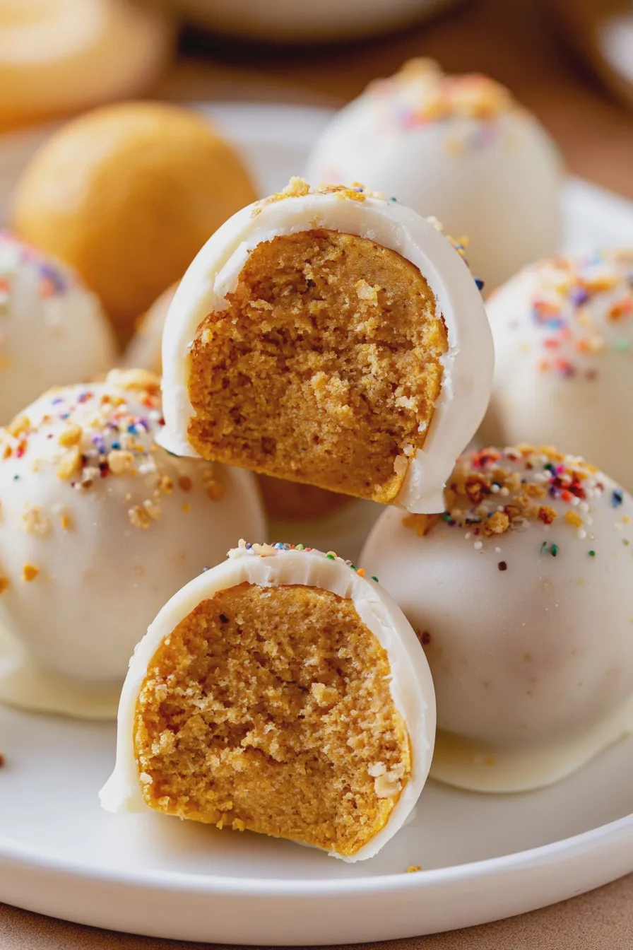 no bake pumpkin truffles
