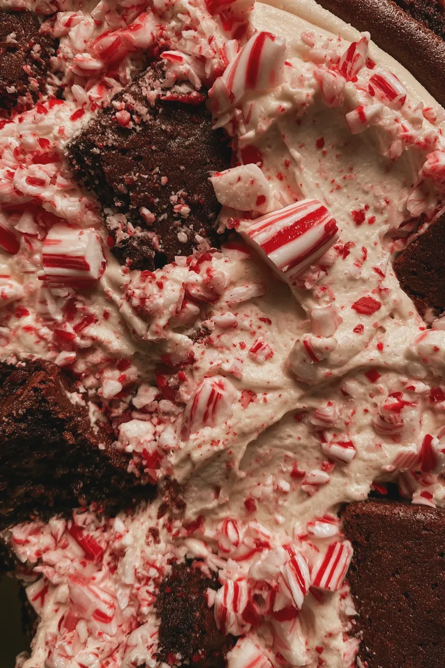 Peppermint Brownie Cheesecake