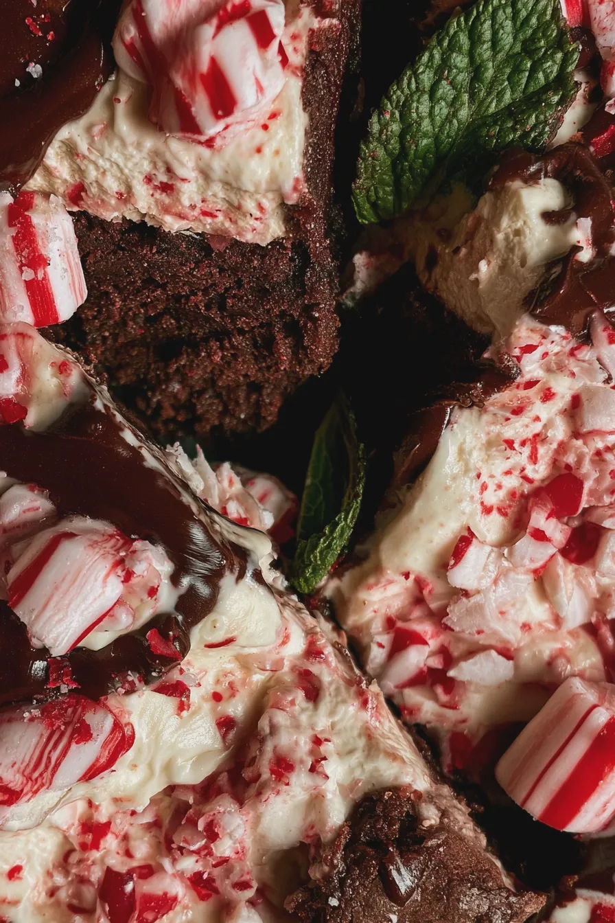 Peppermint Brownie Cheesecake Recipe