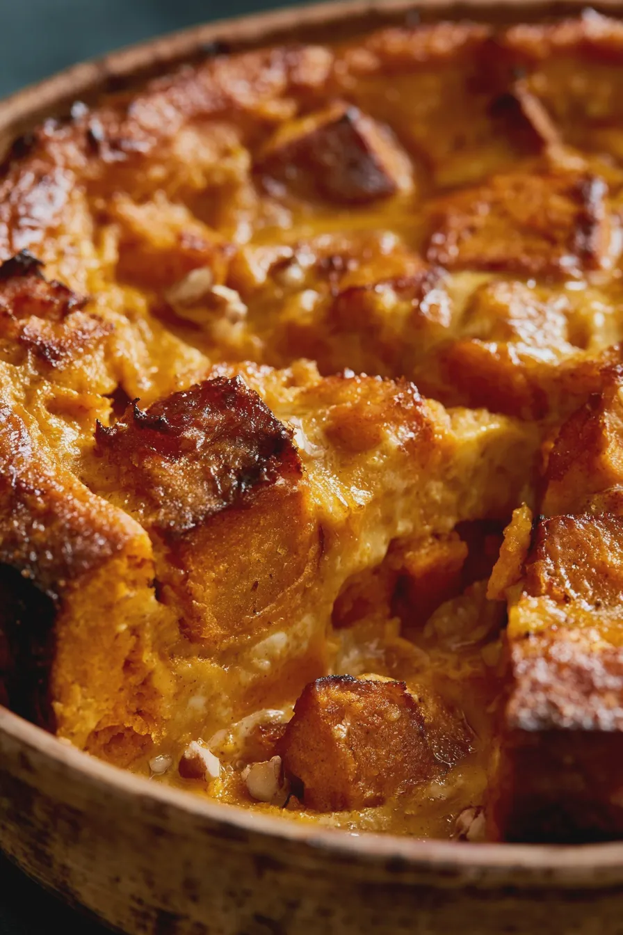 pumpkin bread pudding