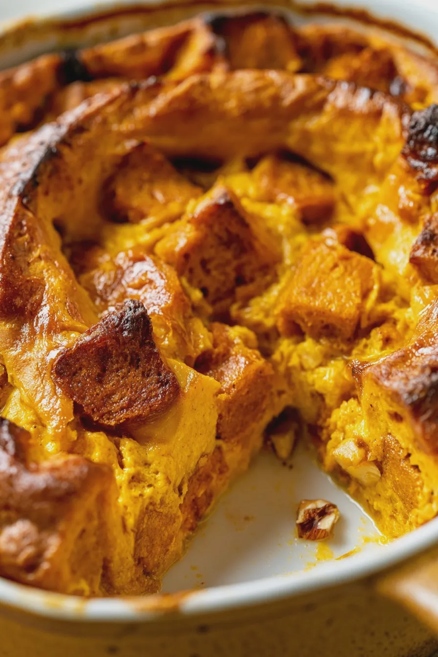 pumpkin bread pudding