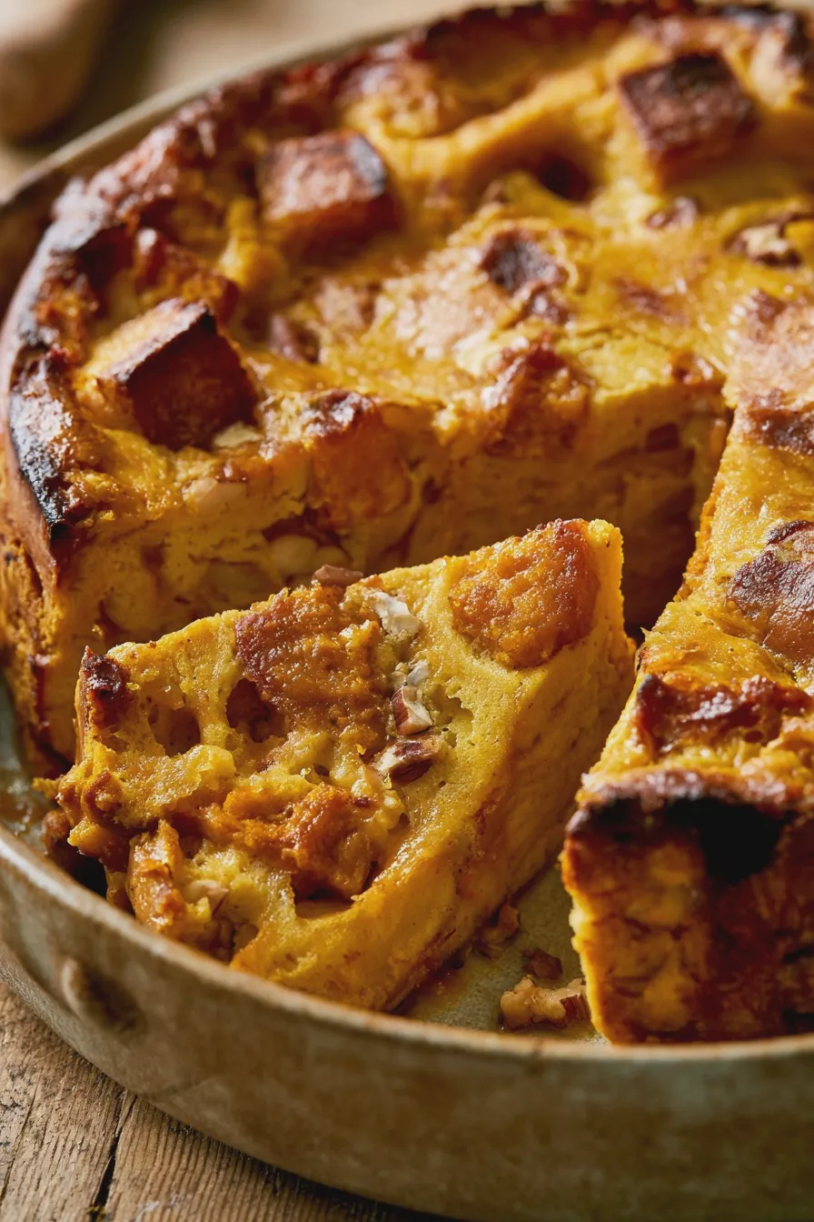 pumpkin bread pudding
