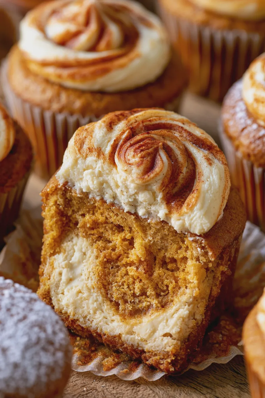 pumpkin cheesecake cupcakes