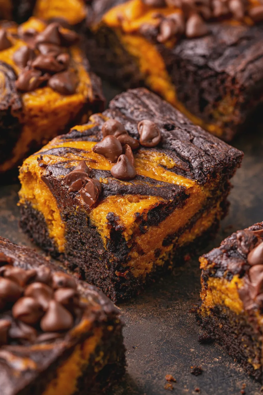 pumpkin chocolate brownies