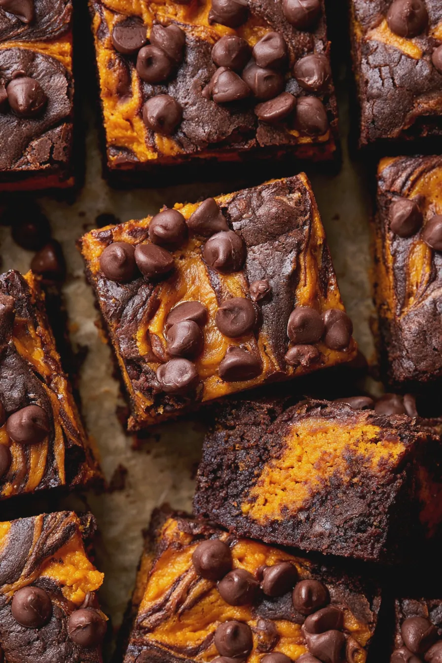 pumpkin chocolate brownies
