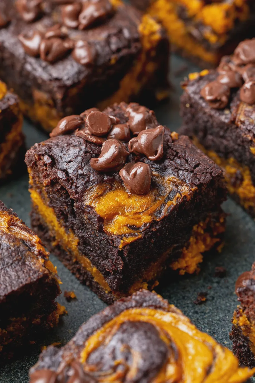 pumpkin chocolate brownies