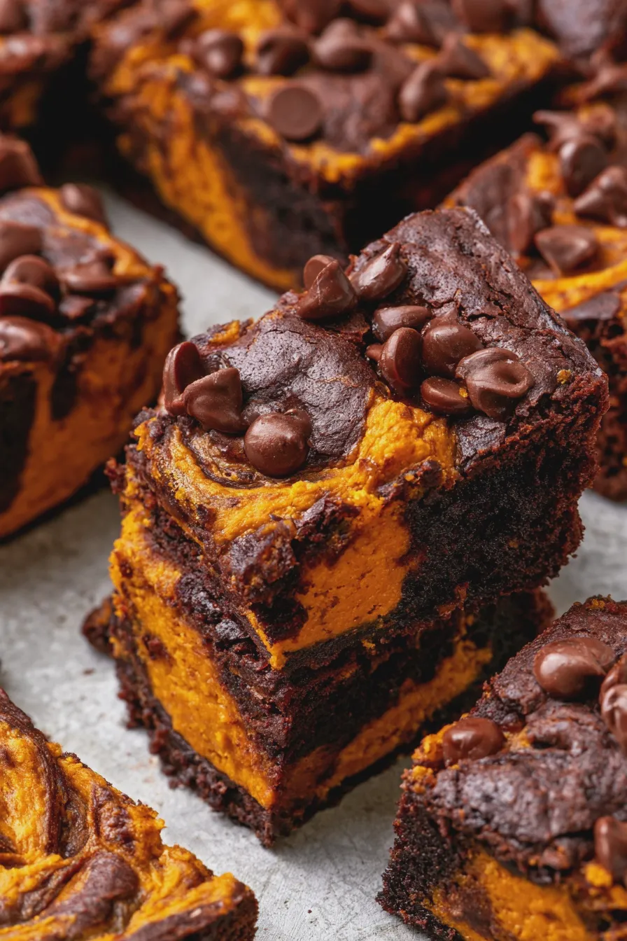pumpkin chocolate brownies