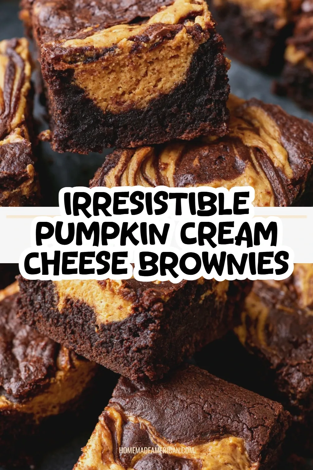 pumpkin cream cheese brownies